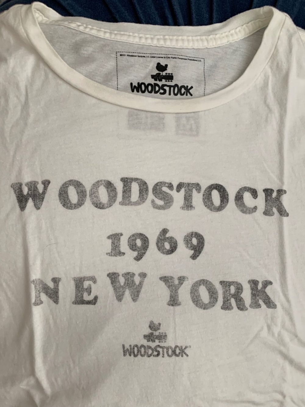 Sundance Catalog- Woodstock 1969 NY 100% Cotton Graphic Tee, Size M